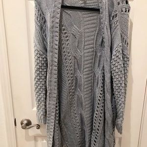 BP | Long Gray Knit Cardigan